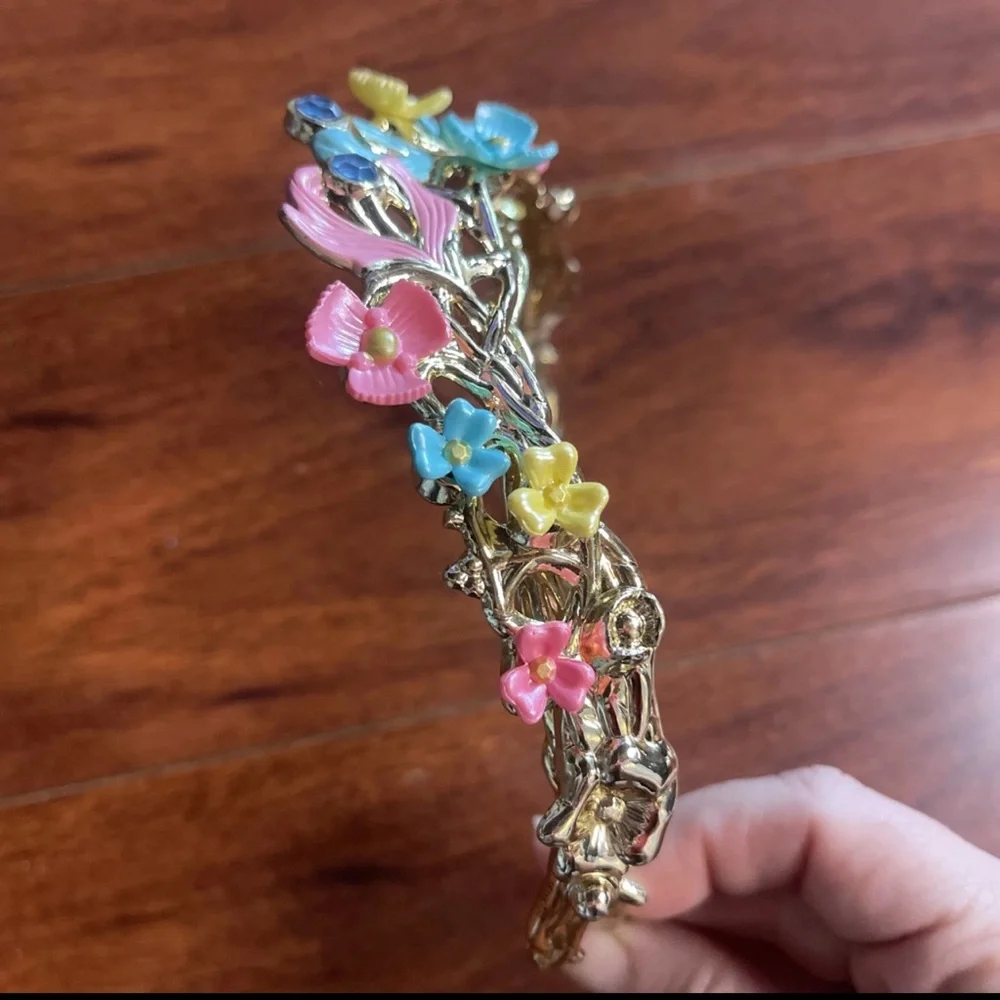 Disney Cinderella Tiara Headband Wedding Celebration Multicolor ***RARE***